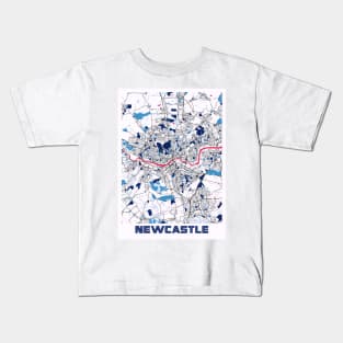 Newcastle - United Kingdom MilkTea City Map Kids T-Shirt